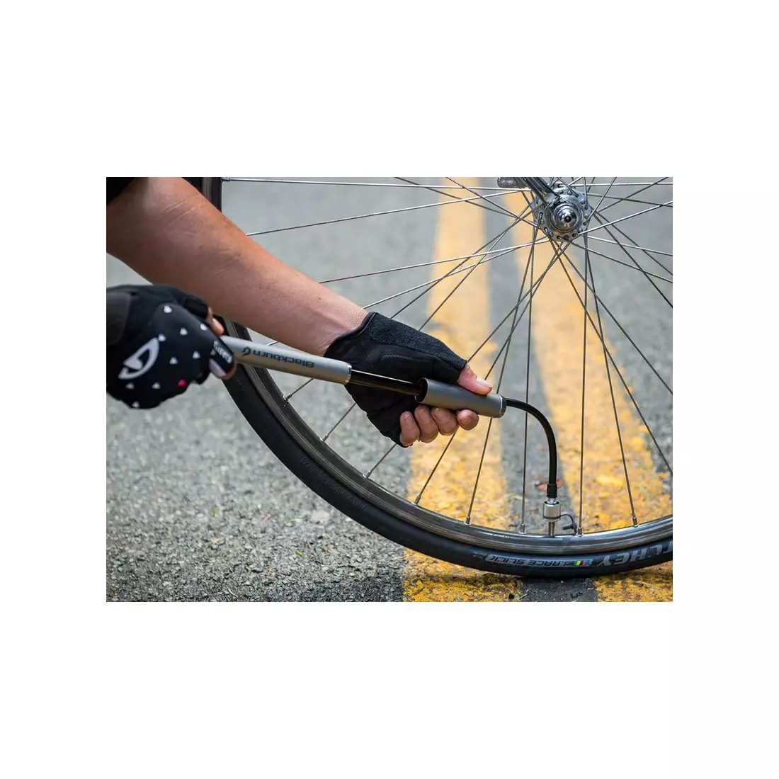 BLACKBURN pompka rowerowa ręczna core slim hp 120psi grafitowy BBN-7085521