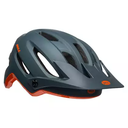Kask rowerowy mtb BELL 4FORTY INTEGRATED MIPS cliffhanger matte gloss slate orange 