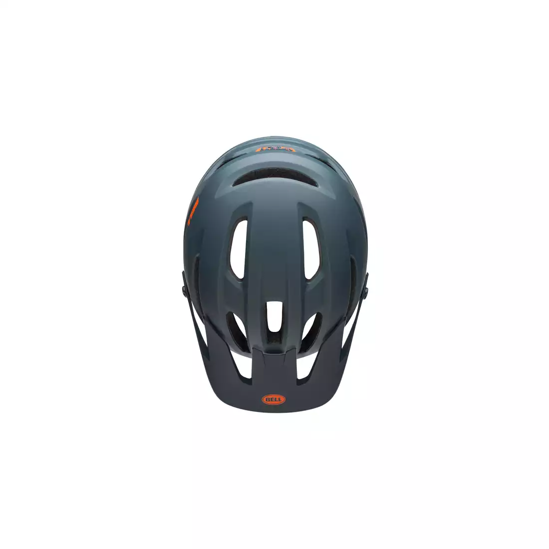 Kask rowerowy mtb BELL 4FORTY INTEGRATED MIPS cliffhanger matte gloss slate orange 