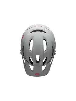 Kask rowerowy mtb BELL 4FORTY cliffhanger matte gloss gray crimson 