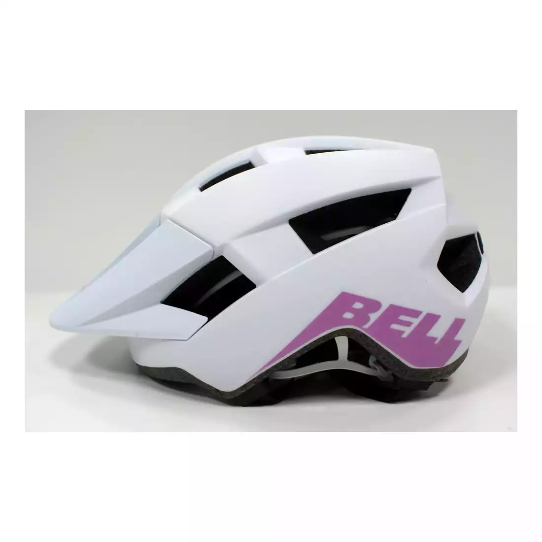 Kask rowerowy mtb BELL SPARK W INTEGRATED MIPS matte gloss white purple 