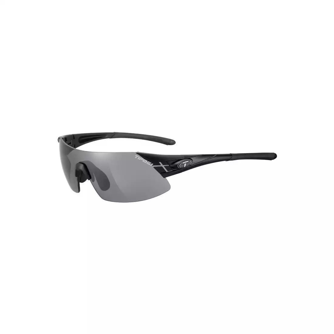 TIFOSI okulary sportowe z wymiennymi szkłami podium XC matte black (Smoke, AC Red, Clear) TFI-1070100101
