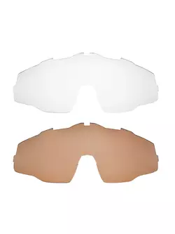 FORCE okulary sportowe z wymiennymi szkłami everest biały 91091