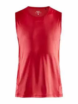 CRAFT ADV ESSENCE SL TEE M - męska koszulka sportowa bez rękawów czerwona 1908752-430000
