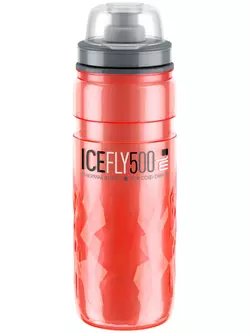 ELITE ICE FLY termiczny bidon rowerowy 500 ml, czerwony