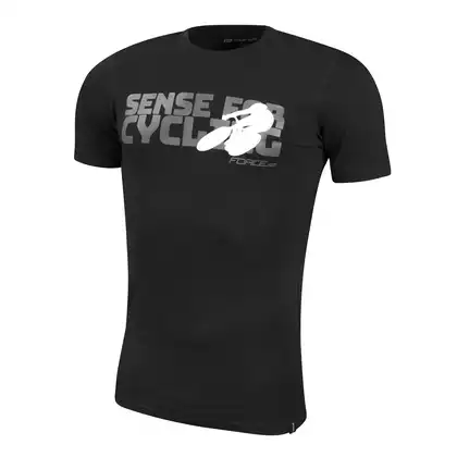FORCE SENSE T-shirt czarny XXL 90775-XXL