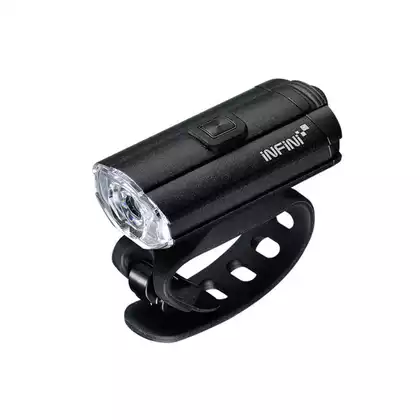 INFINI TRON 100 Black USB przednia lampka rowerowa I-280P-B