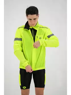 ROGELLI CLOUD 004.040 męska kurtka rowerowa przeciwdeszczowa fluorowa