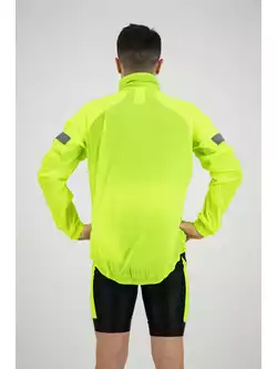 ROGELLI CLOUD 004.040 męska kurtka rowerowa przeciwdeszczowa fluorowa