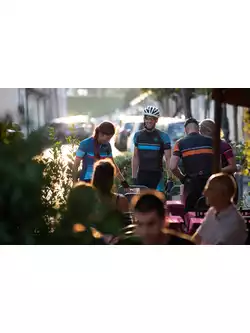 ROGELLI HERO 001.262 męska koszulka rowerowa szary-czarny-niebieski