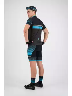 ROGELLI HERO 001.262 męska koszulka rowerowa szary-czarny-niebieski