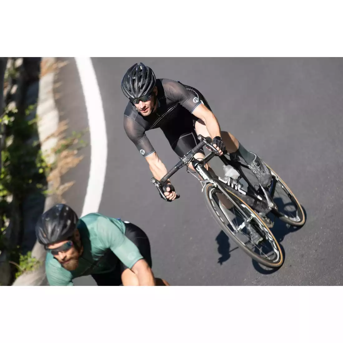 ROGELLI KALON 001.089 męska koszulka rowerowa czarny-biały