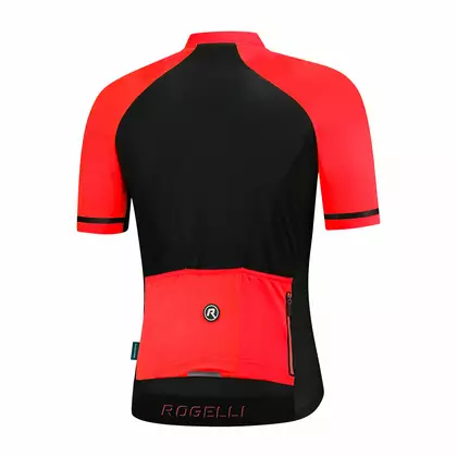 Rogelli Evo 001.094 męska koszulka rowerowa Evo Czarny/Czerwony