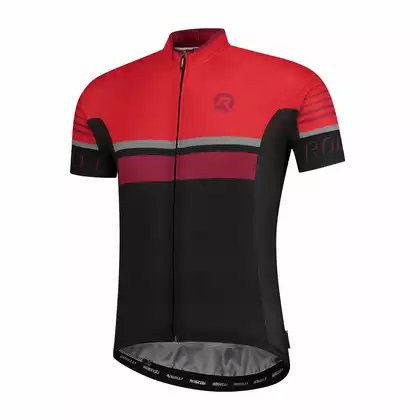 Rogelli HERO 001.263 meska koszulka rowerowa Hero Czarny/Czerwony/Bordowy
