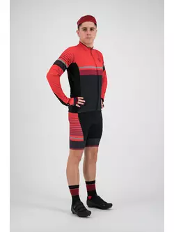 Rogelli HERO 001.267 Bluza rowerowa Czarny/Czerwony/Bordowy 
