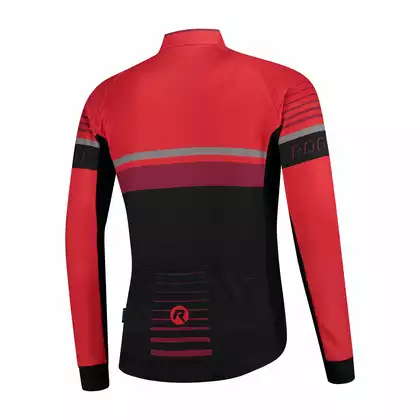 Rogelli HERO 001.267 Bluza rowerowa Czarny/Czerwony/Bordowy 