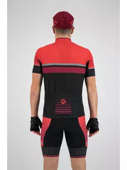 Rogelli HERO meska koszulka rowerowa Czarny/Czerwony/Bordowy 001.263