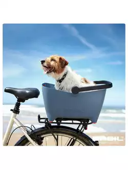 BASIL BUDDY Kosz rowerowy na tylny bagażnik dla zwierząt MIK faded denim BAS-20017