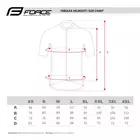 FORCE FASHION koszulka rowerowa czarny-fluo 900114-L