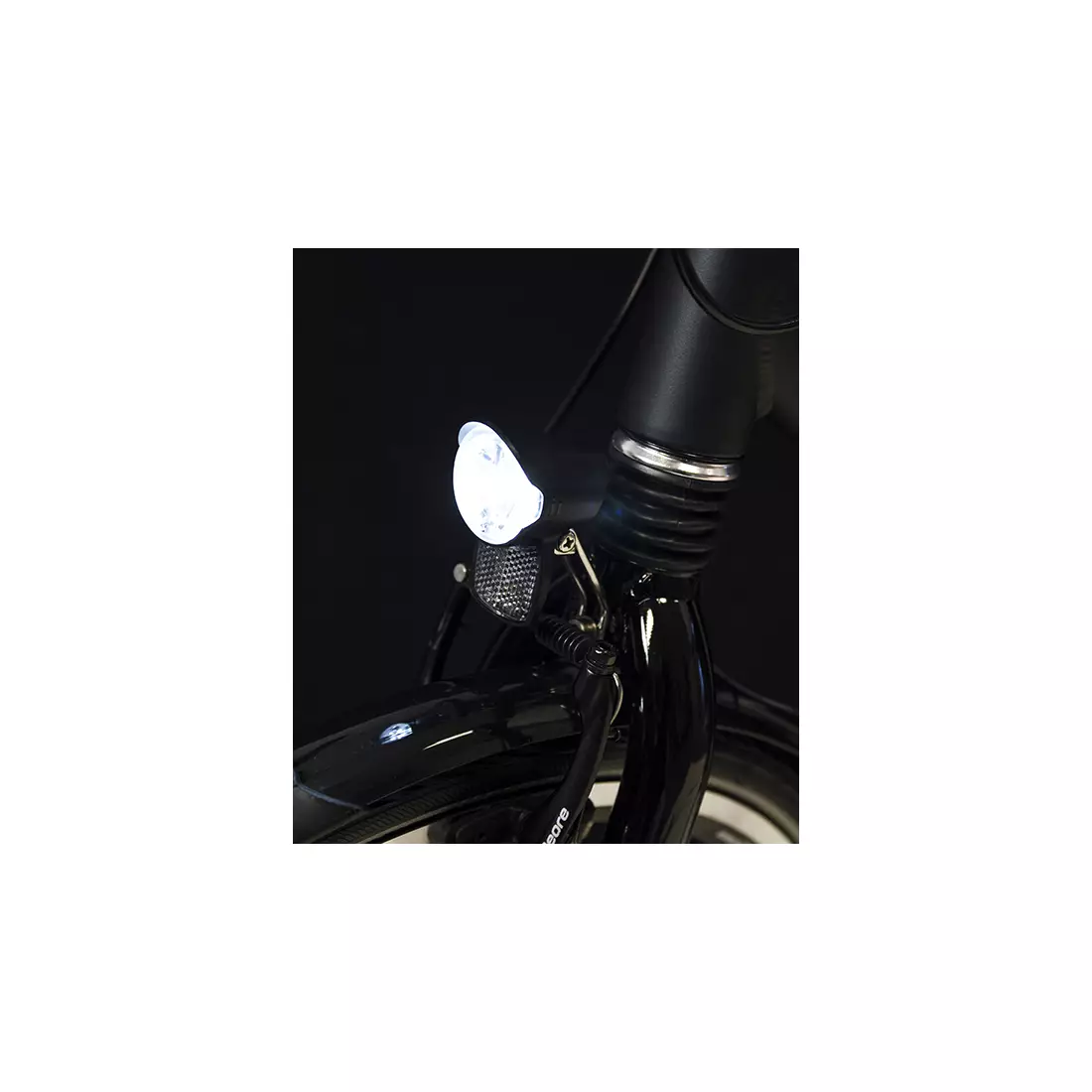 Lampka przednia SPANNINGA BRIO 15 luxów/80 lumenów pod dynamo SNG-H634008