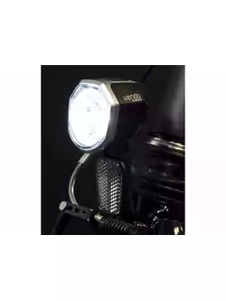 Lampka przednia SPANNINGA KENDO+ XE 30 luxów/120 lumenów do rowerów e-bike 6-36VDC (NEW) SNG-H057088