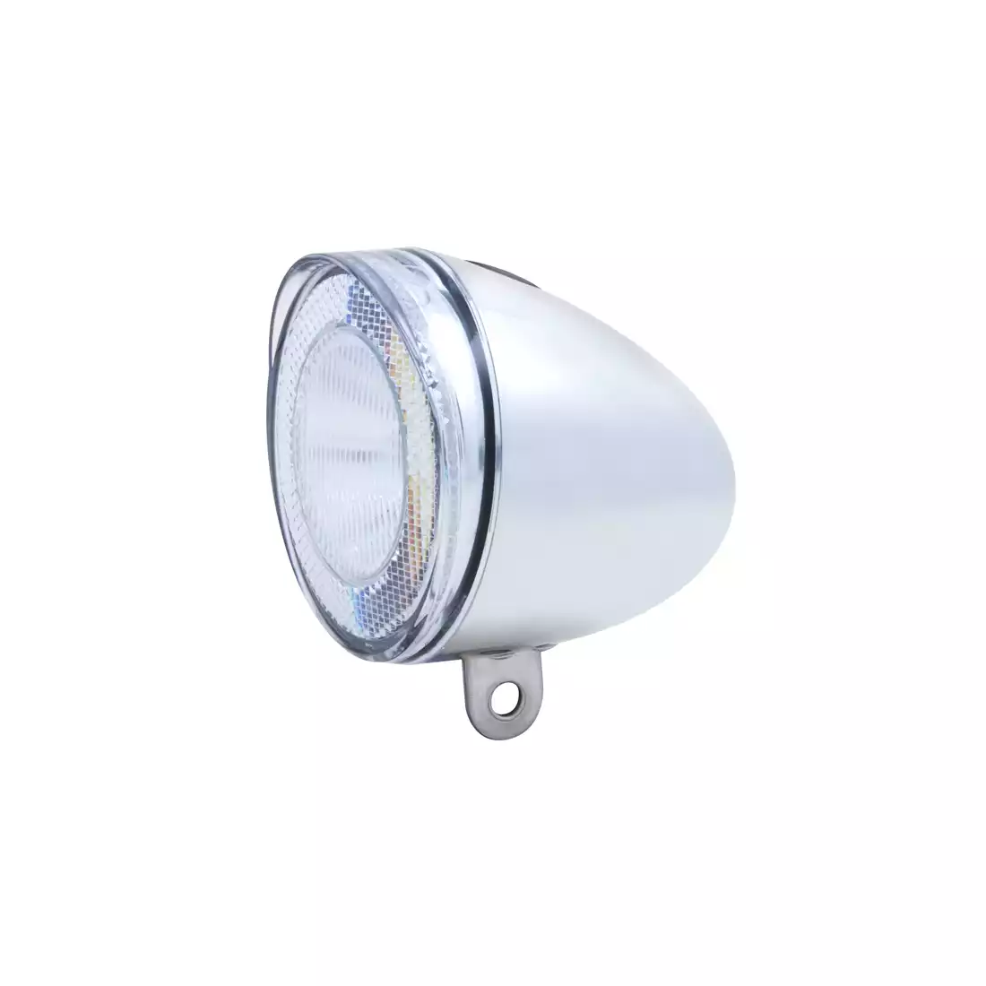 Lampka przednia SPANNINGA SWINGO XB 10 luxów/50 lumenów+ baterie chrom (NEW) SNG-H070017