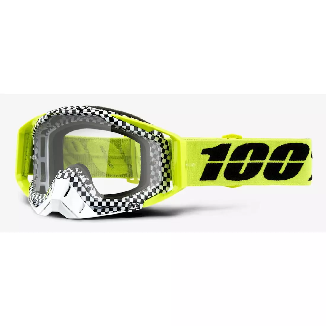 100% gogle rowerowe racecraft andre (szyba srebrna lustrzana Anti-Fog + szyba przezroczysta Anti-Fog + 10 Zrywek) STO-50110-315-02