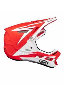 100% kask rowerowy full face aircraft composite czerwony STO-80004-366-09
