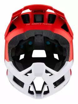 100% kask rowerowy full face trajecta czerwony STO-80020-003-10