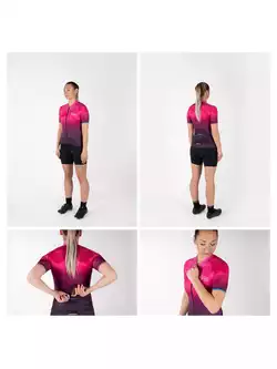 FORCE GEM koszulka rowerowa damska, różowa 