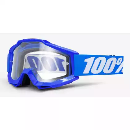 Gogle 100% ACCURI REFLEX BLUE (Szyba Przezroczysta Anti-Fog) (NEW)STO-50200-002-02