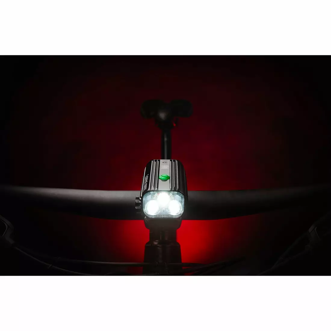 LEZYNE zestaw oświetlenia rowerowego led super drive 1600XXL loaded + KTV pro smart drive LZN-1-LED-6A-V804