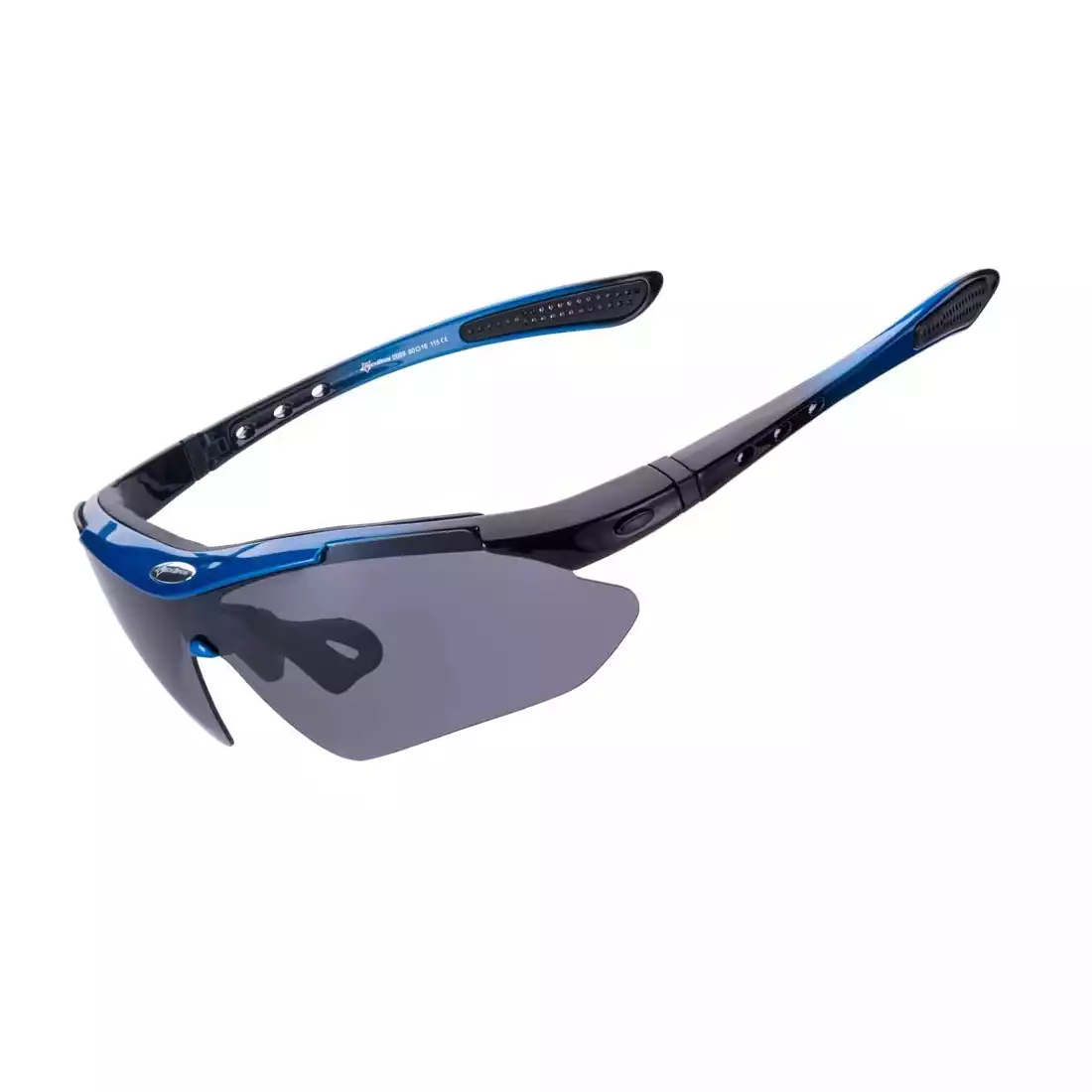 RockBros 10007 okulary rowerowe / sportowe z polaryzacją 5 soczewek wymiennych niebieskie