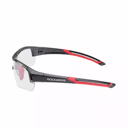 Rockbros 10112 okulary rowerowe / sportowe z fotochromem czarno czerwone