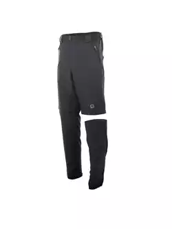 Rogelli 060.209 SS19 MTB Defender męskie spodnie sportowe/rowerowe z odpinaną nogawką czarny