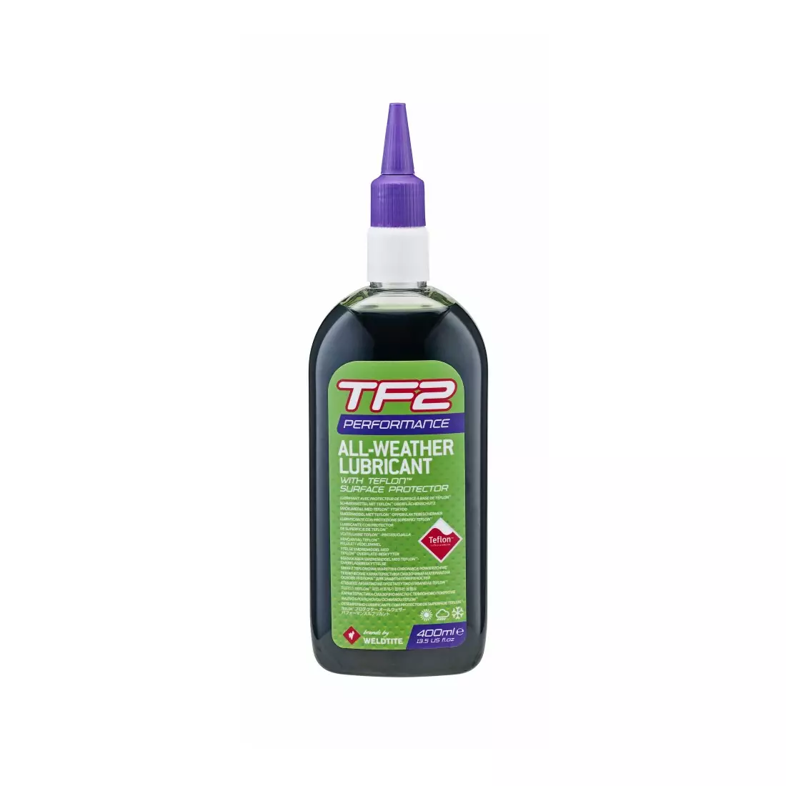 WELDTITE olej do łańcucha tf2 performance teflon all weather (warunki suche i mokre) 400ml WLD-03074