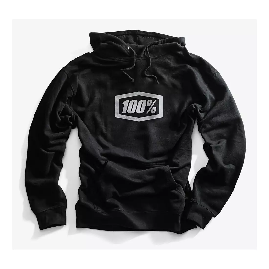100% bluza sportowa męska essential hooded pullover black STO-36007-001-10
