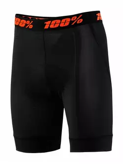 100% bokserki męskie z wkładką rowerową crux liner black STO-49901-001-28