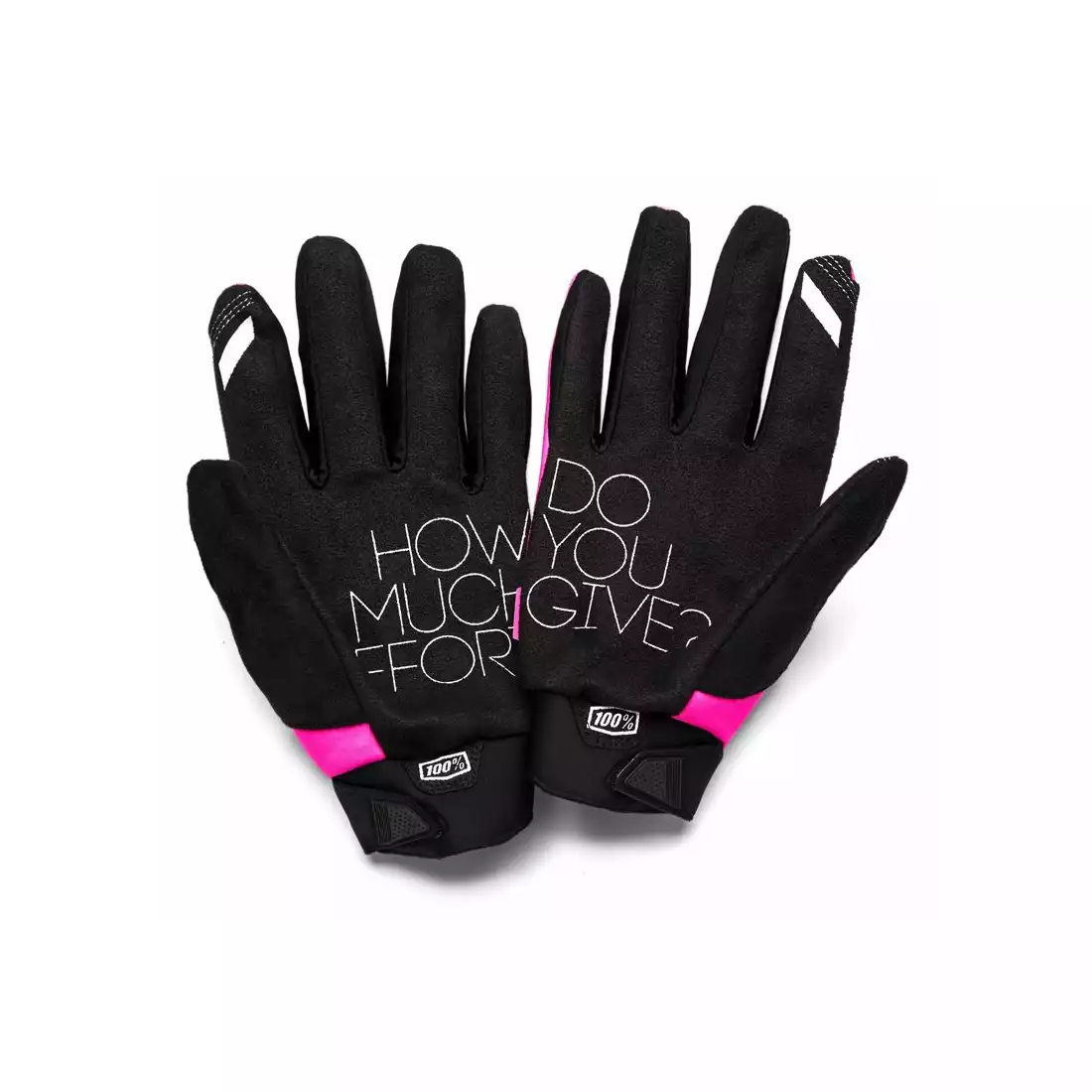 100% damskie rękawiczki rowerowe brisker cold weather, różowy STO-11016-263-10