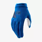 100% damskie rękawiczki rowerowe ridecamp niebieskie STO-11018-002-10