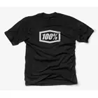 100% koszulka męska krótki rękaw essential black STO-32016-001-14