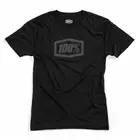 100% koszulka męska krótki rękaw essential tech black grey STO-35004-057-10