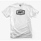 100% koszulka męska krótki rękaw essential white STO-32016-100-10