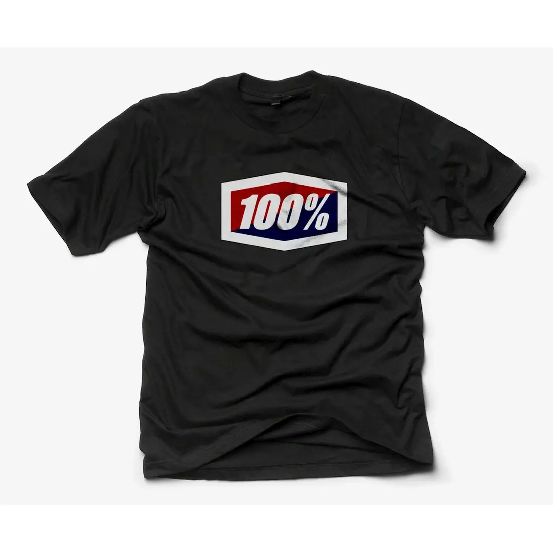 100% koszulka męska krótki rękaw official black STO-32017-001-10