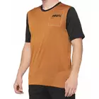 100% koszulka męska krótki rękaw ridecamp terracotta black STO-41401-323-10