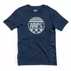 100% koszulka męska krótki rękaw sector slate blue STO-32108-182-13