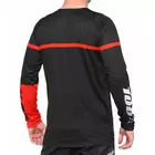 100% koszulka męska z długim rękawem r-core red black STO-41104-013-10