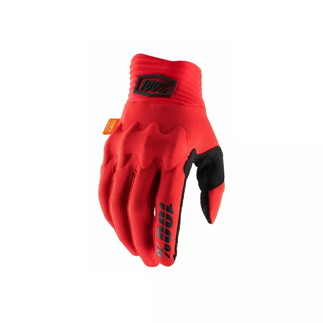 100% rękawiczki rowerowe cognito czerwony STO-10013-013-12
