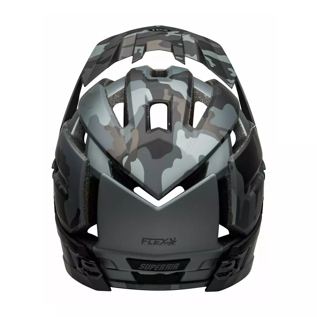 BELL SUPER AIR R MIPS SPHERICAL kask rowerowy full face, matte gloss black camo