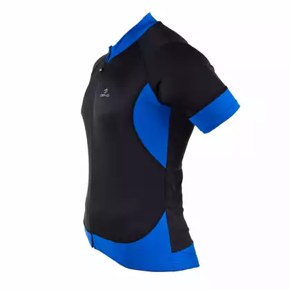 DEKO BURAQ męska koszulka rowerowa, krótki rękaw czarny / niebieski